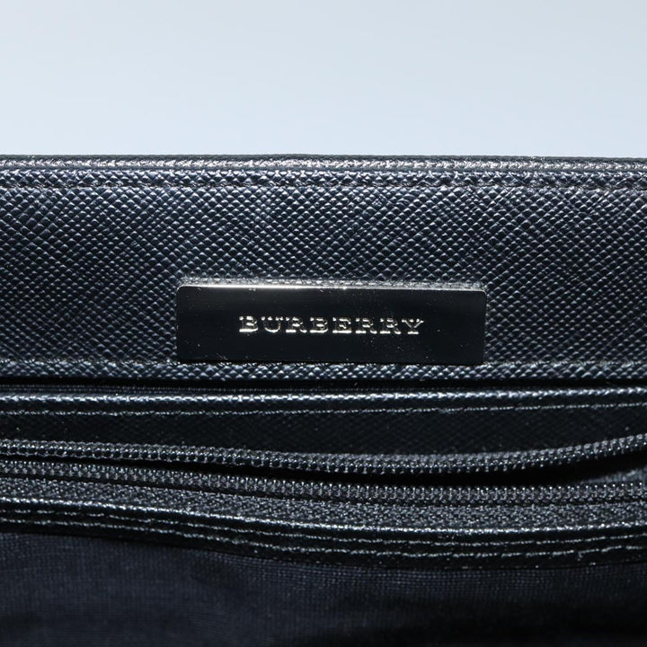 Burberry Nova Check Hand Bag Canvas Beige Auth bs15796