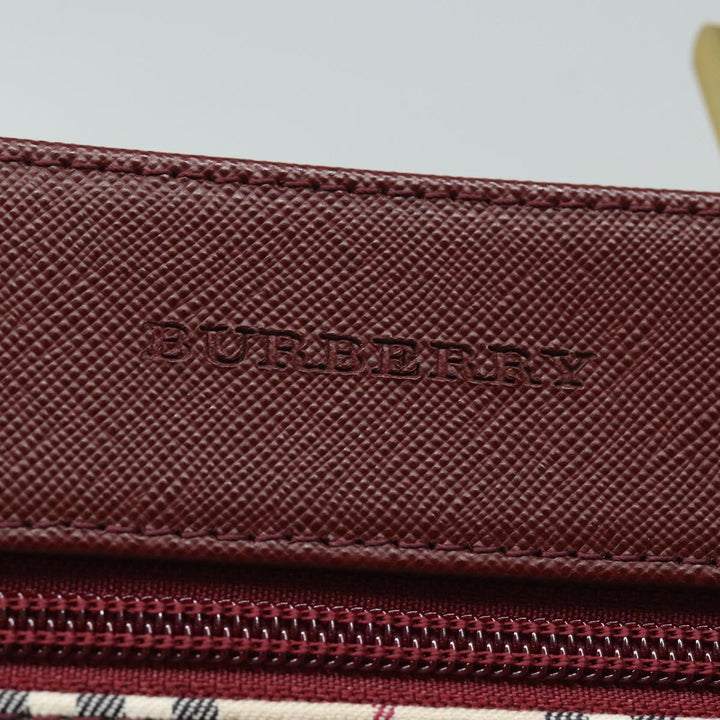 Burberry Nova Check Shoulder Bag Canvas Beige Auth bs15797