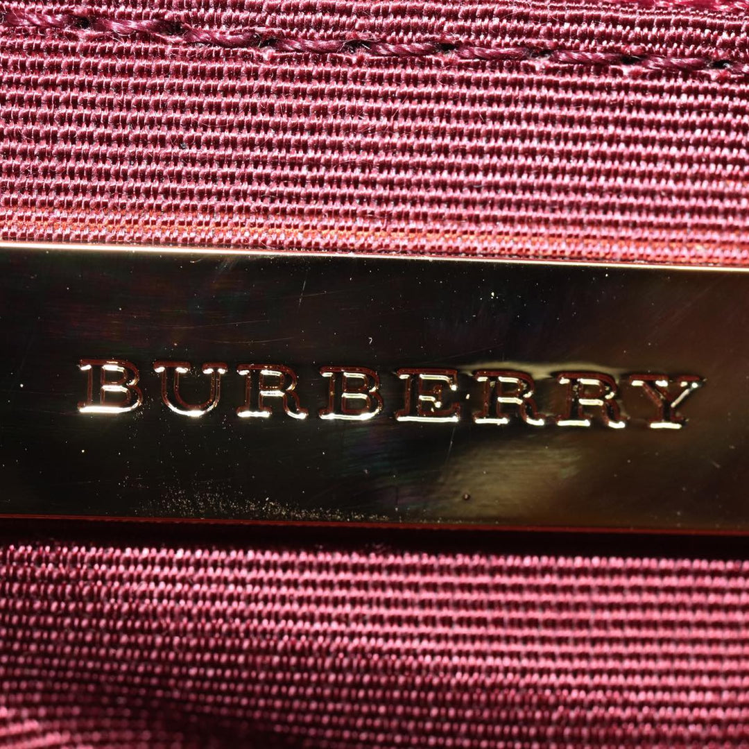 Burberry Nova Check Shoulder Bag Canvas Beige Auth bs15797