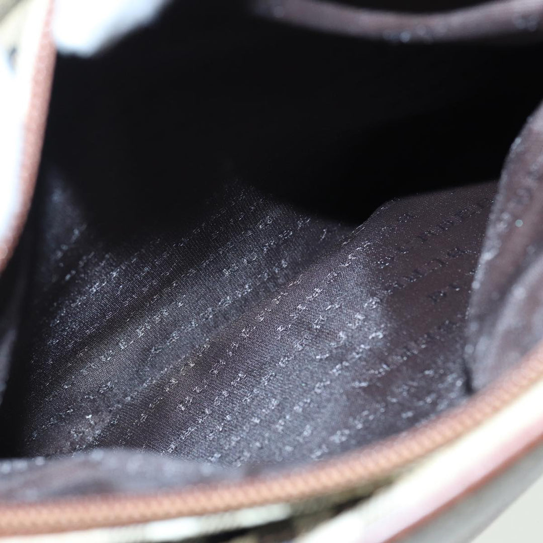 Burberry Nova Check Hand Bag PVC Beige Auth bs15799