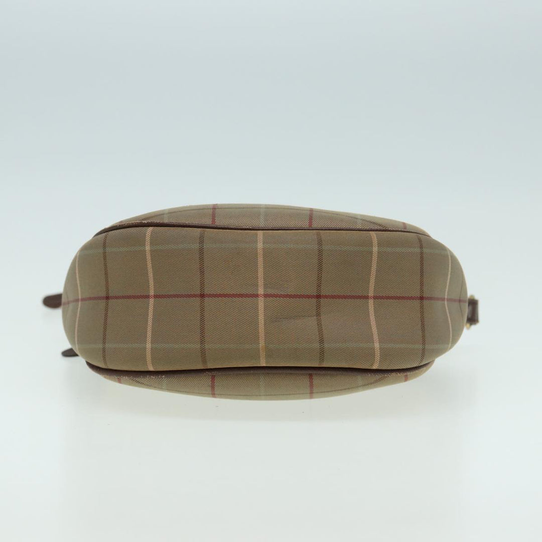 BurberrySs Nova Check Shoulder Bag Canvas Beige Brown Auth bs15807