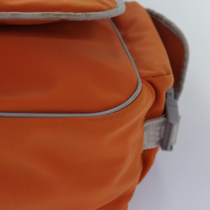 Top Quality Chanel Choco Bar Sports Line Shoulder Bag Nylon Orange CC Auth bs15857