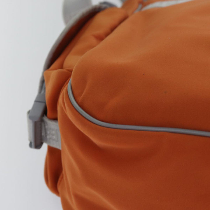 Top Quality Chanel Choco Bar Sports Line Shoulder Bag Nylon Orange CC Auth bs15857