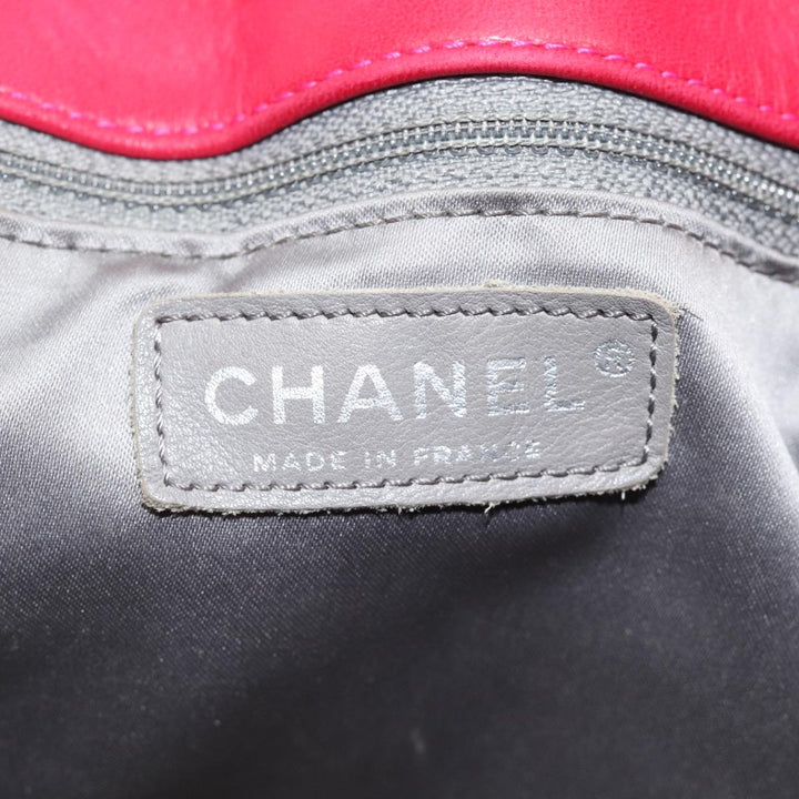 Top Quality Chanel Matelasse Chain Tote Bag Vinyl Pink CC Auth bs15858