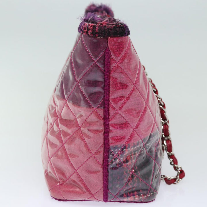 Top Quality Chanel Matelasse Chain Tote Bag Vinyl Pink CC Auth bs15858