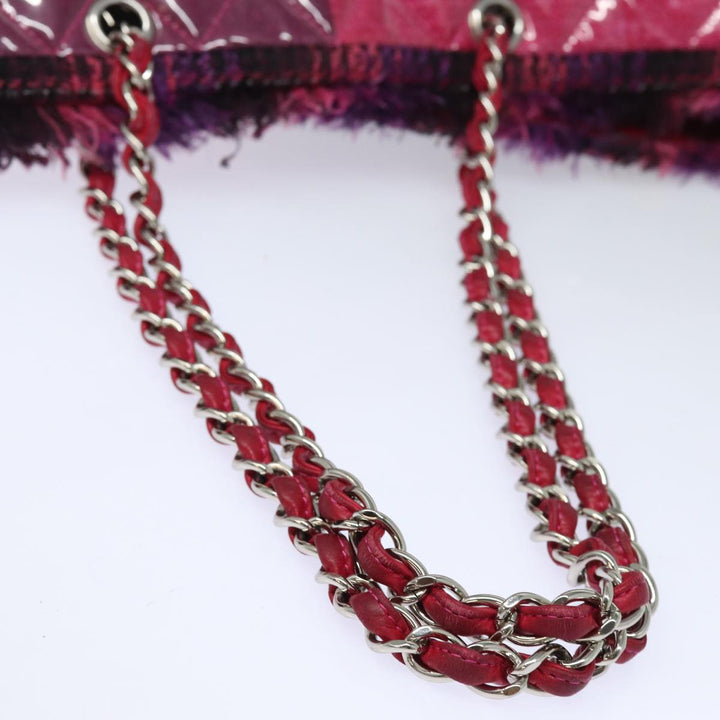 Top Quality Chanel Matelasse Chain Tote Bag Vinyl Pink CC Auth bs15858