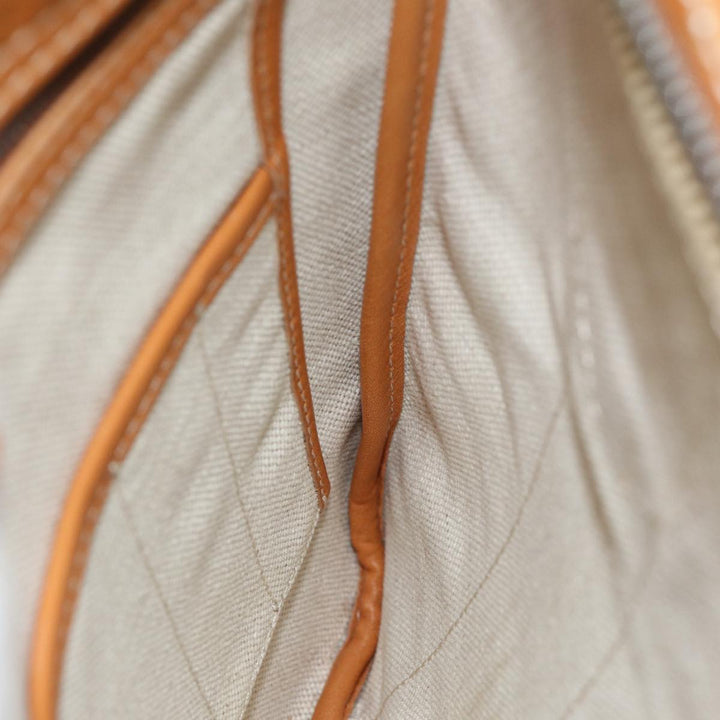 Celine C Macadam Canvas Shoulder Bag Orange Auth bs15890