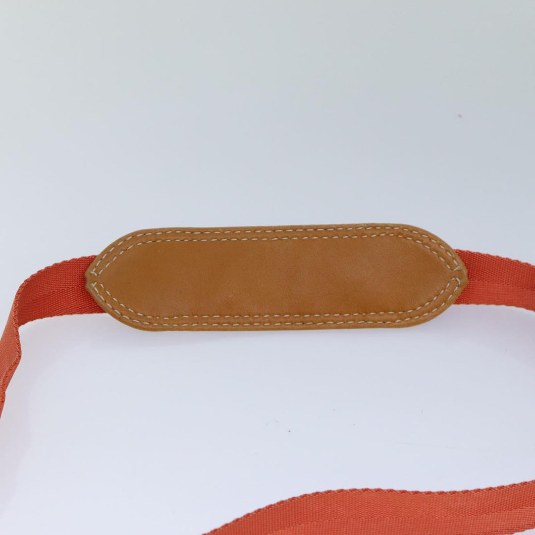 Celine C Macadam Canvas Shoulder Bag Orange Auth bs15890