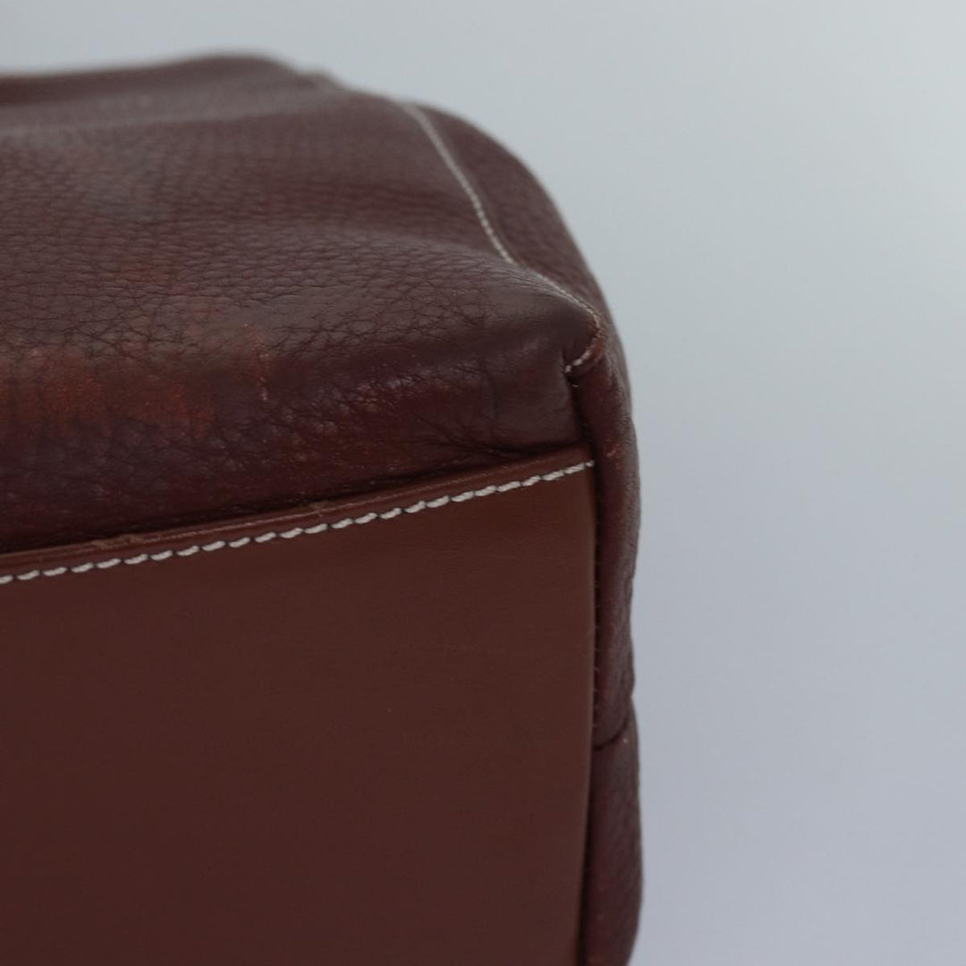 BurberrySs Tote Bag Leather Brown Auth bs16014