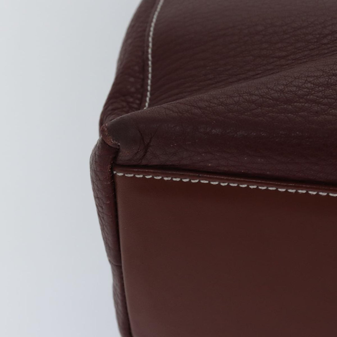 BurberrySs Tote Bag Leather Brown Auth bs16014