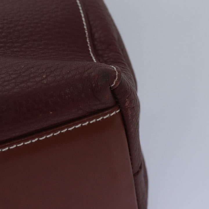 BurberrySs Tote Bag Leather Brown Auth bs16014