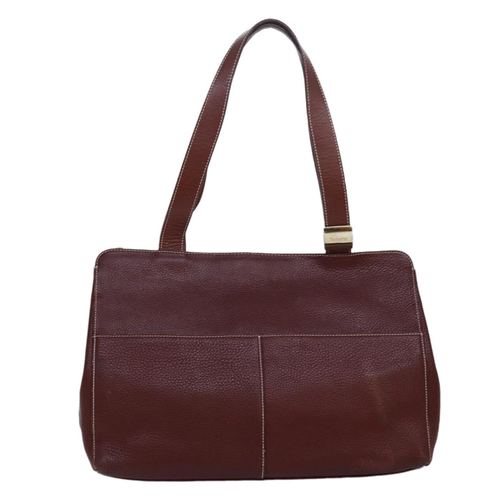 BurberrySs Tote Bag Leather Brown Auth bs16014