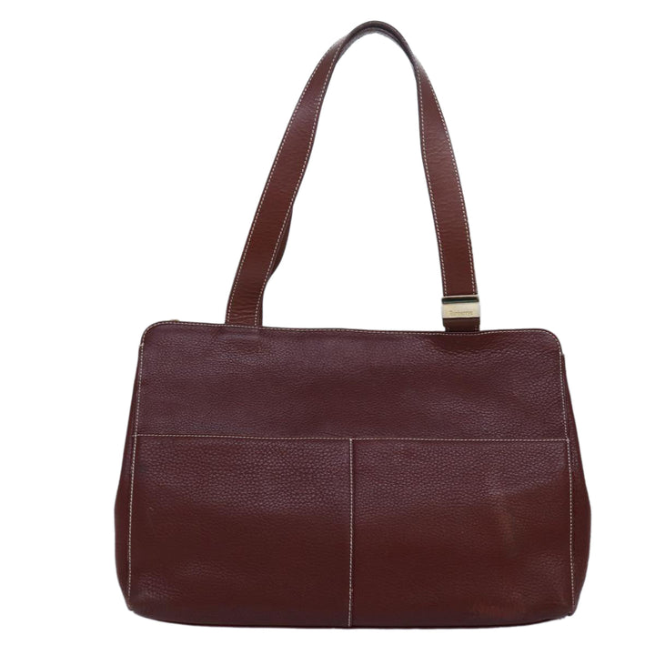 BurberrySs Tote Bag Leather Brown Auth bs16014