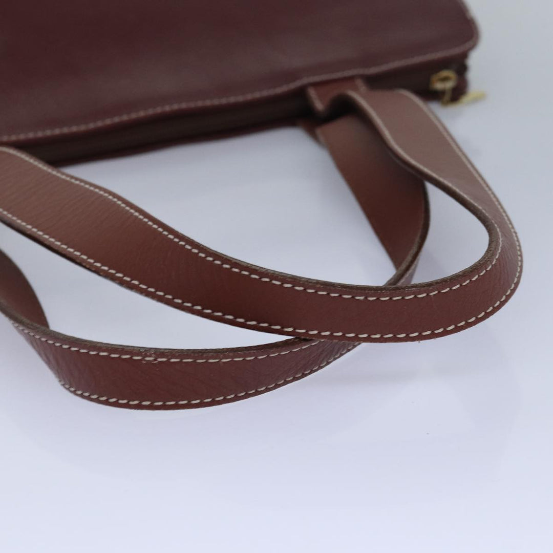BurberrySs Tote Bag Leather Brown Auth bs16014