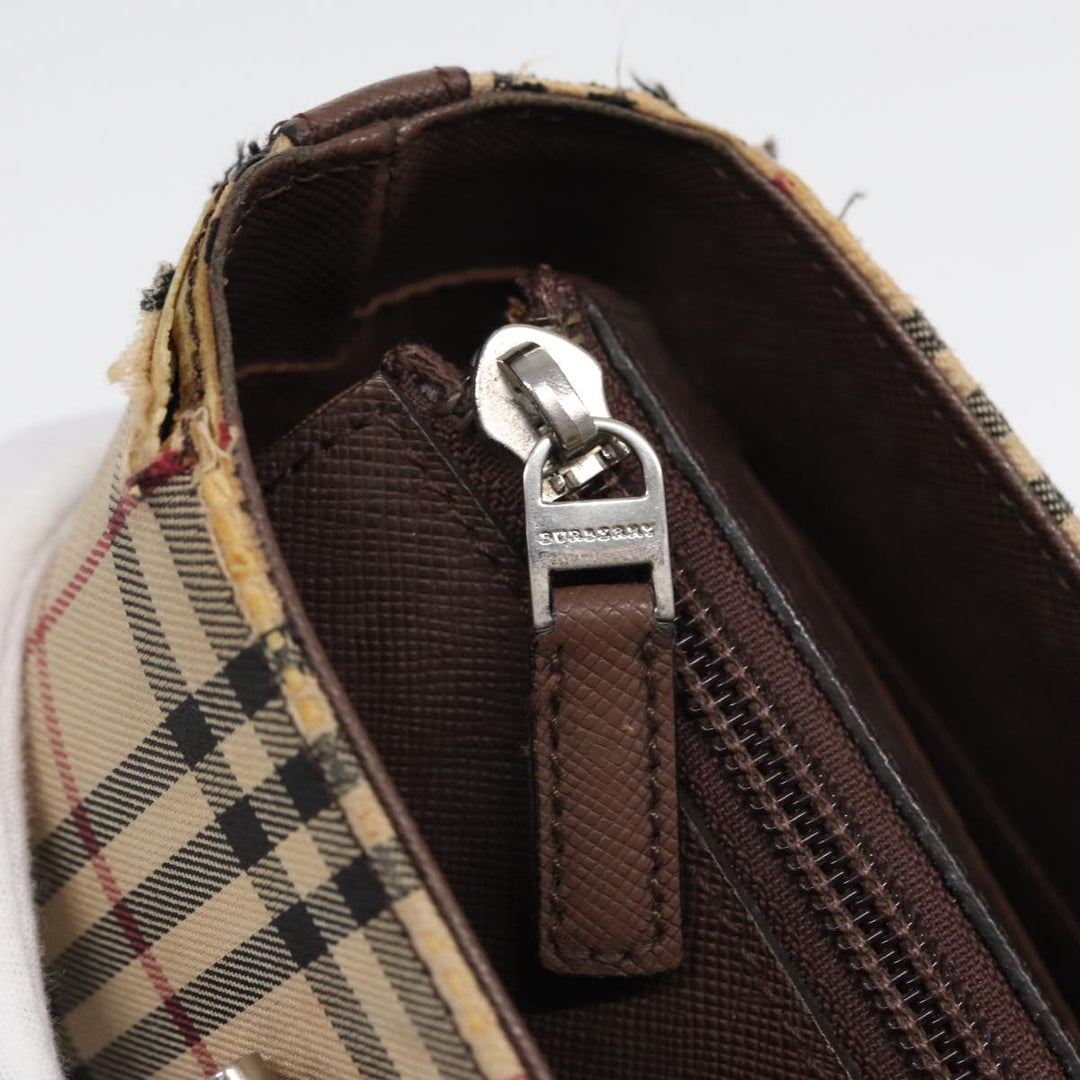 Burberry Nova Check Tote Bag Canvas Beige Brown Auth bs16017
