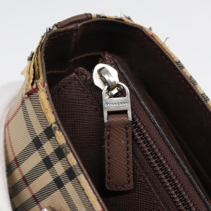 Burberry Nova Check Tote Bag Canvas Beige Brown Auth bs16017