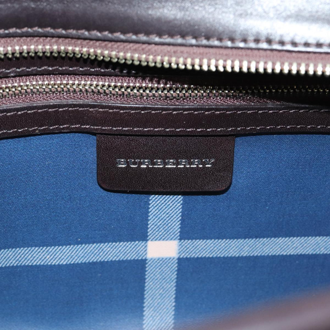 Burberry Tote Bag Straw Beige Auth bs16018