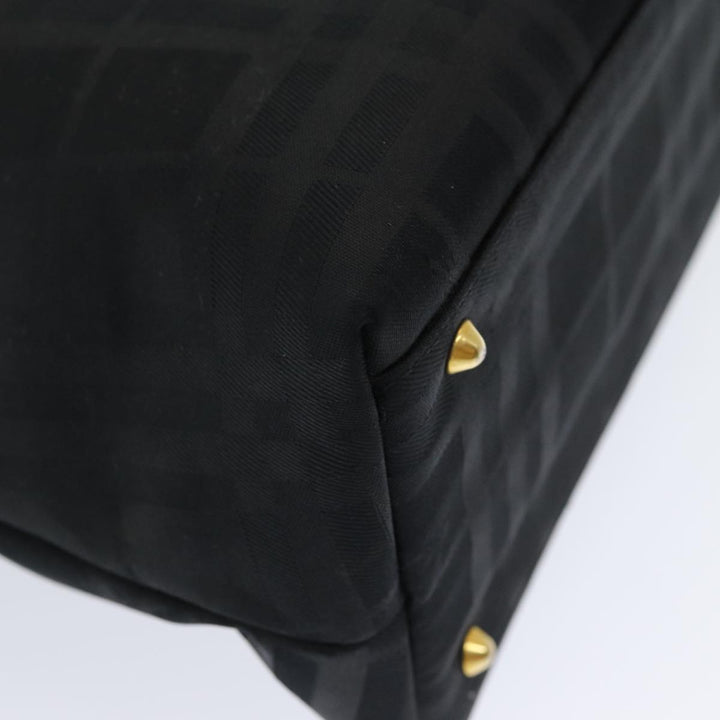 BurberrySs Nova Check Tote Bag Canvas Leather Black Auth bs16019