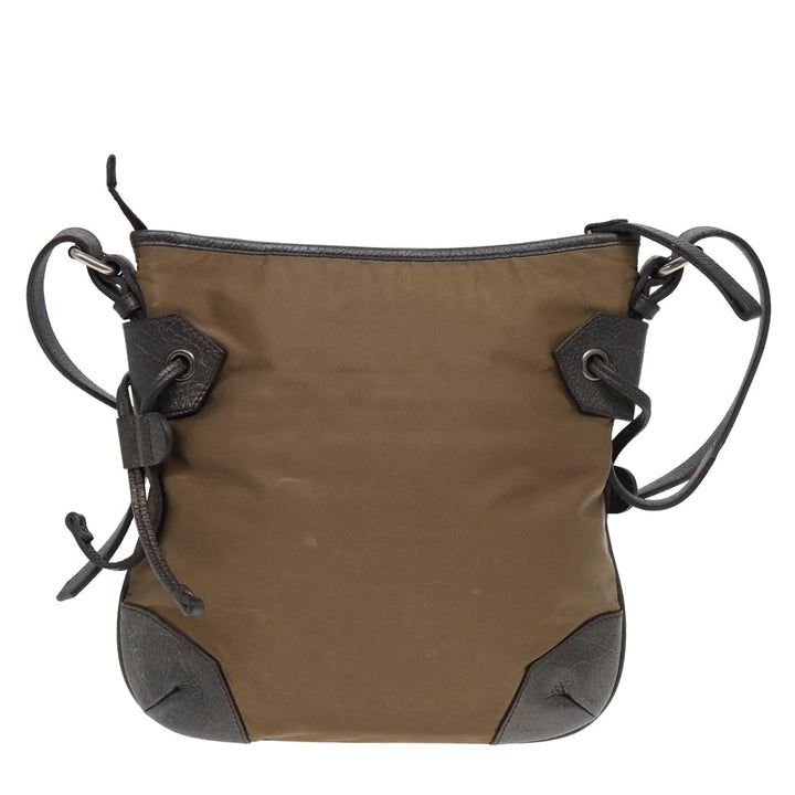 Burberry Shoulder Bag Nylon Beige Auth bs16057