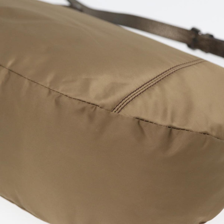 Burberry Shoulder Bag Nylon Beige Auth bs16058
