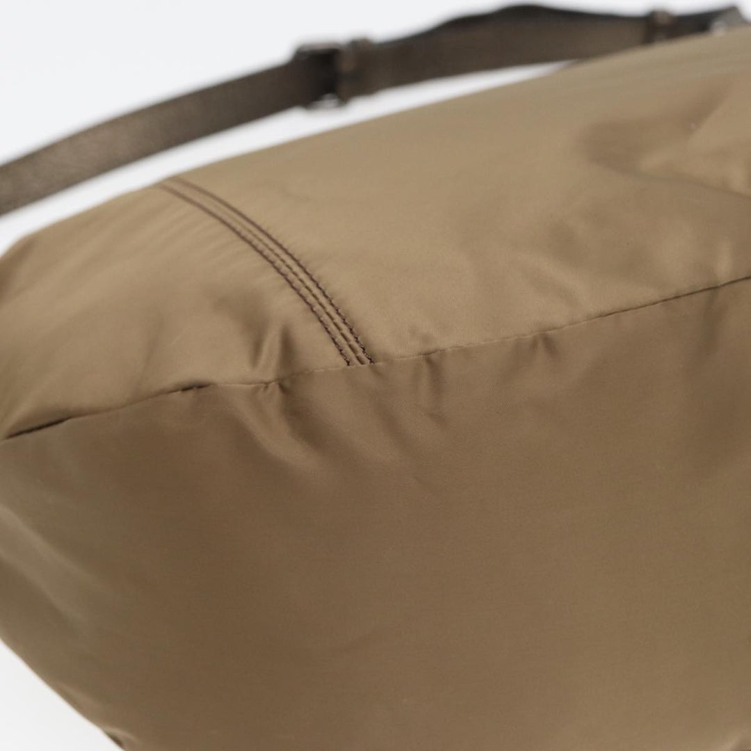 Burberry Shoulder Bag Nylon Beige Auth bs16058