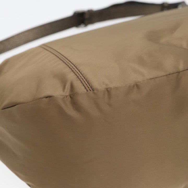 Burberry Shoulder Bag Nylon Beige Auth bs16058