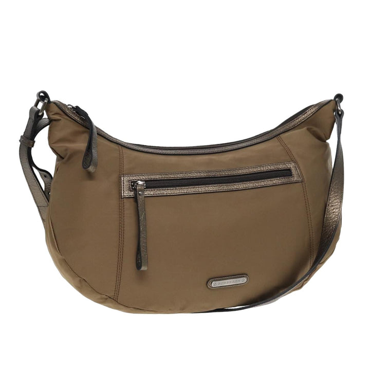 Burberry Shoulder Bag Nylon Beige Auth bs16058
