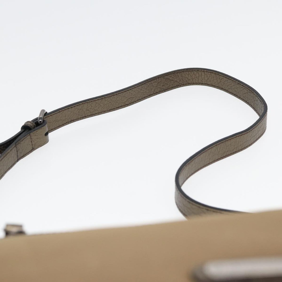 Burberry Shoulder Bag Nylon Beige Auth bs16058