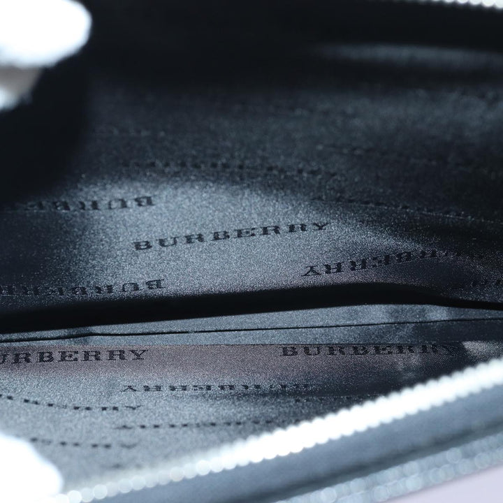 Burberry Hand Bag Leather Black Auth bs16145