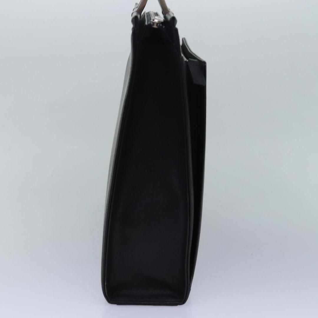 Burberry Hand Bag Leather Black Auth bs16145