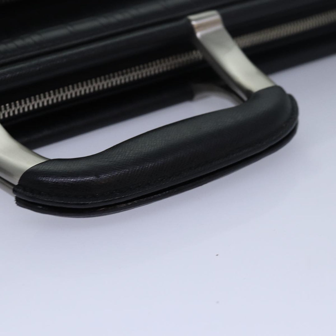 Burberry Hand Bag Leather Black Auth bs16145