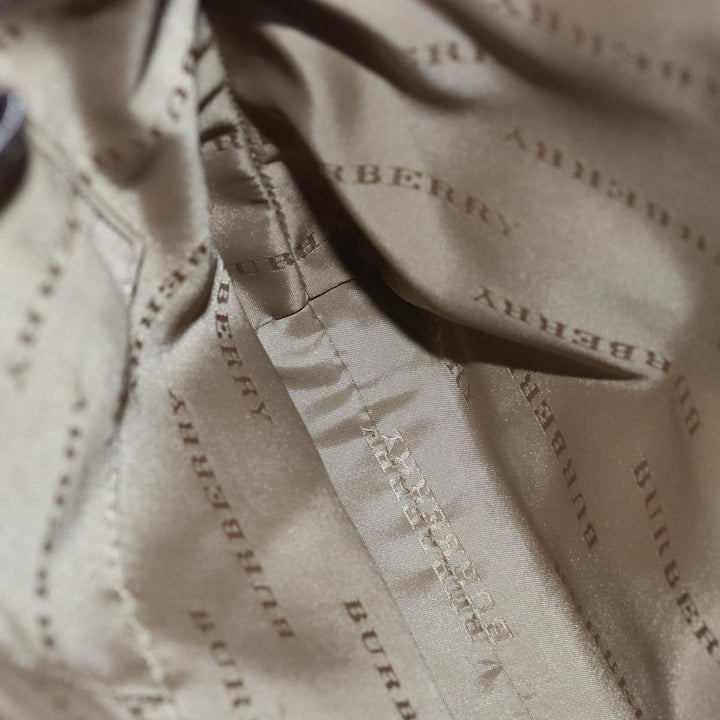 Burberry Nova Check Shoulder Bag Canvas Beige Auth bs16156