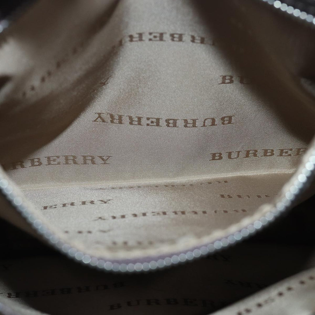 Burberry Nova Check Shoulder Bag Canvas Beige Auth bs16156