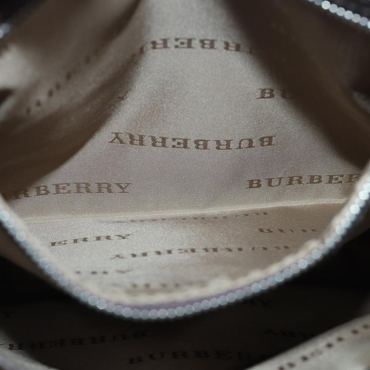 Burberry Nova Check Shoulder Bag Canvas Beige Auth bs16156