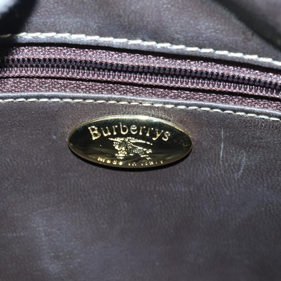 BurberrySs Nova Check Shoulder Bag Canvas Beige Auth bs16160