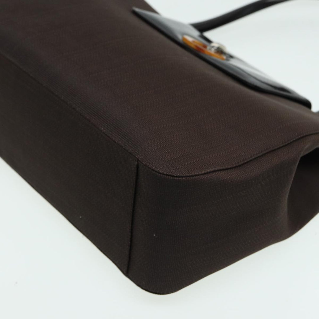 CHRISTIAN Top quality Dior Tote Bag PVC Leather Brown Auth bs16166