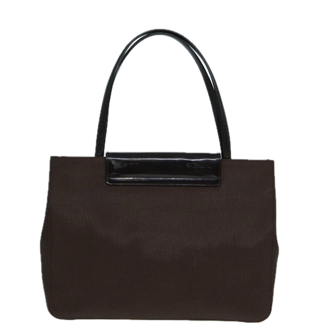 CHRISTIAN Top quality Dior Tote Bag PVC Leather Brown Auth bs16166