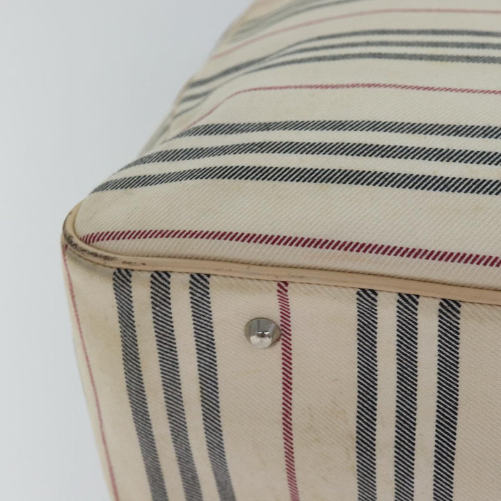 Burberry Nova Check Hand Bag Canvas Beige Auth bs16207