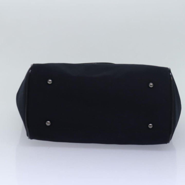 Burberry Tote Bag Canvas Black Auth bs16214