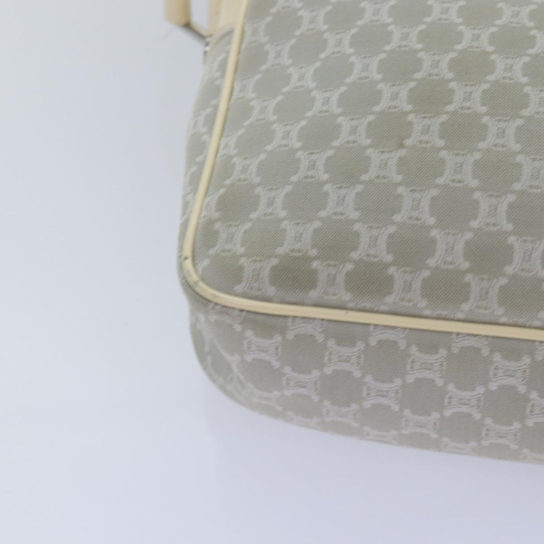 Celine Macadam Canvas Shoulder Bag Gray Auth bs16224