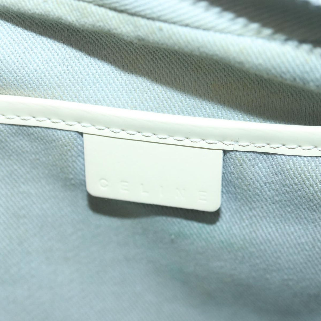 Celine Macadam Canvas Shoulder Bag Gray Auth bs16224