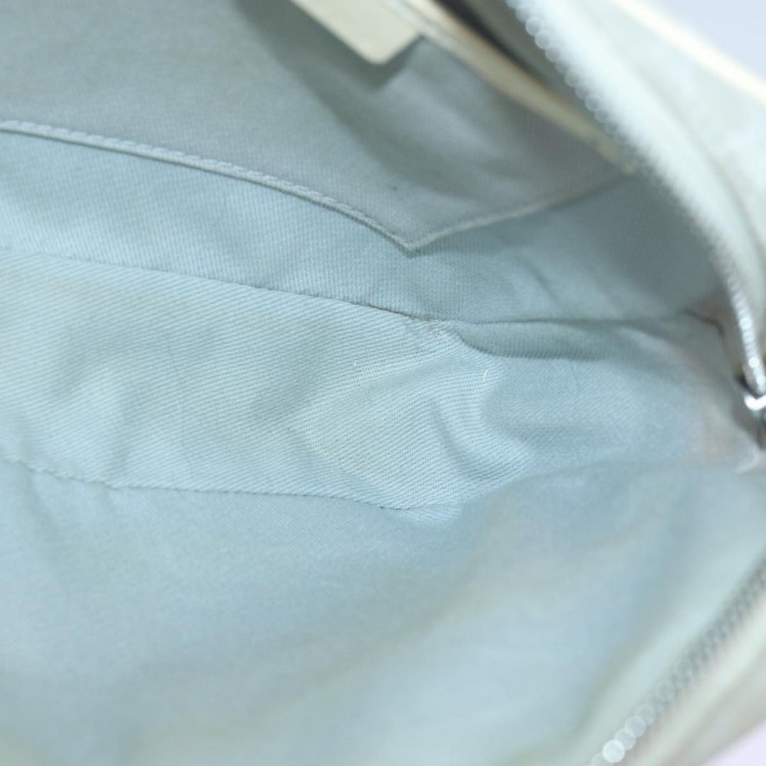 Celine Macadam Canvas Shoulder Bag Gray Auth bs16224