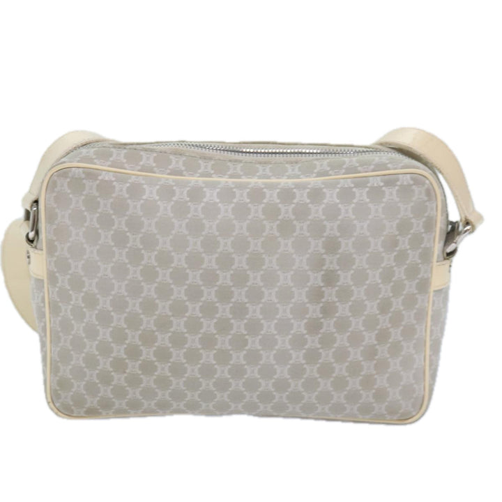 Celine Macadam Canvas Shoulder Bag Gray Auth bs16224
