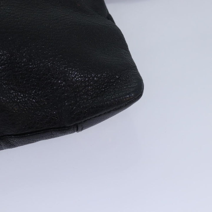Top Quality Balenciaga Classic Metallic Envelope Bag Leather Black 438791 Auth bs16228