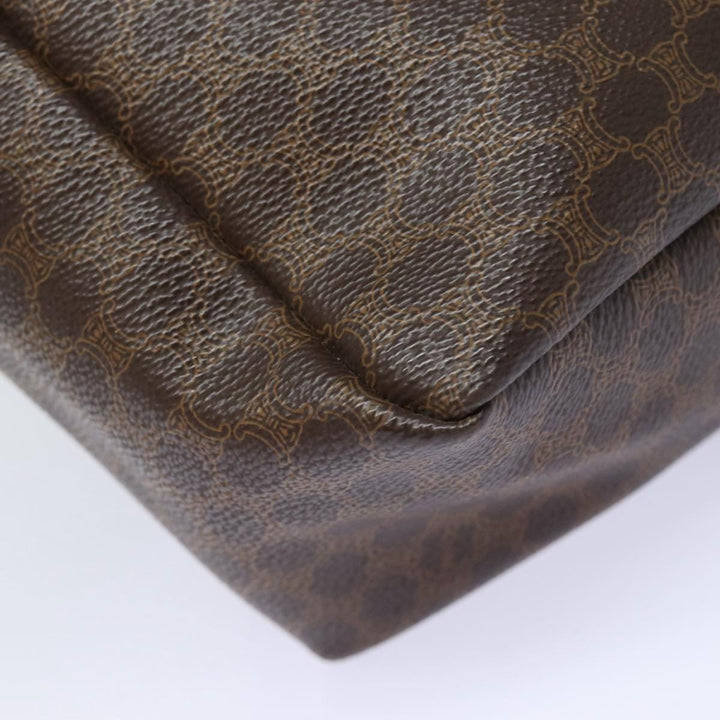 Celine Macadam Canvas Hand Bag PVC Leather 2way Brown Auth bs16341