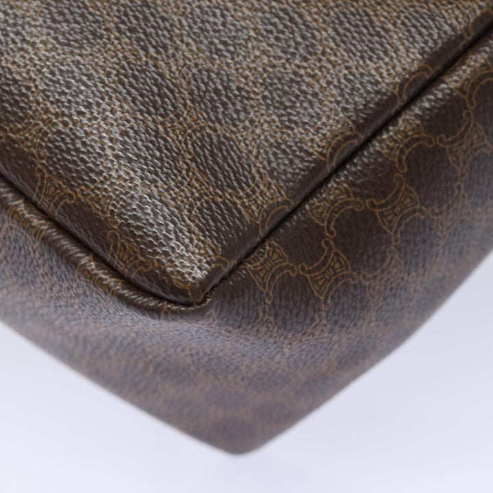 Celine Macadam Canvas Hand Bag PVC Leather 2way Brown Auth bs16341