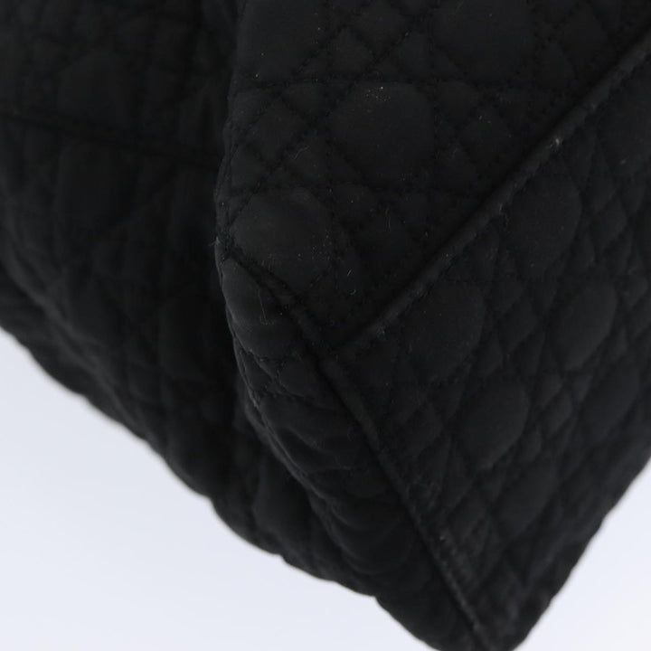 CHRISTIAN Top quality Dior Lady Top quality Dior Canage Hand Bag Nylon Black Auth bs16352