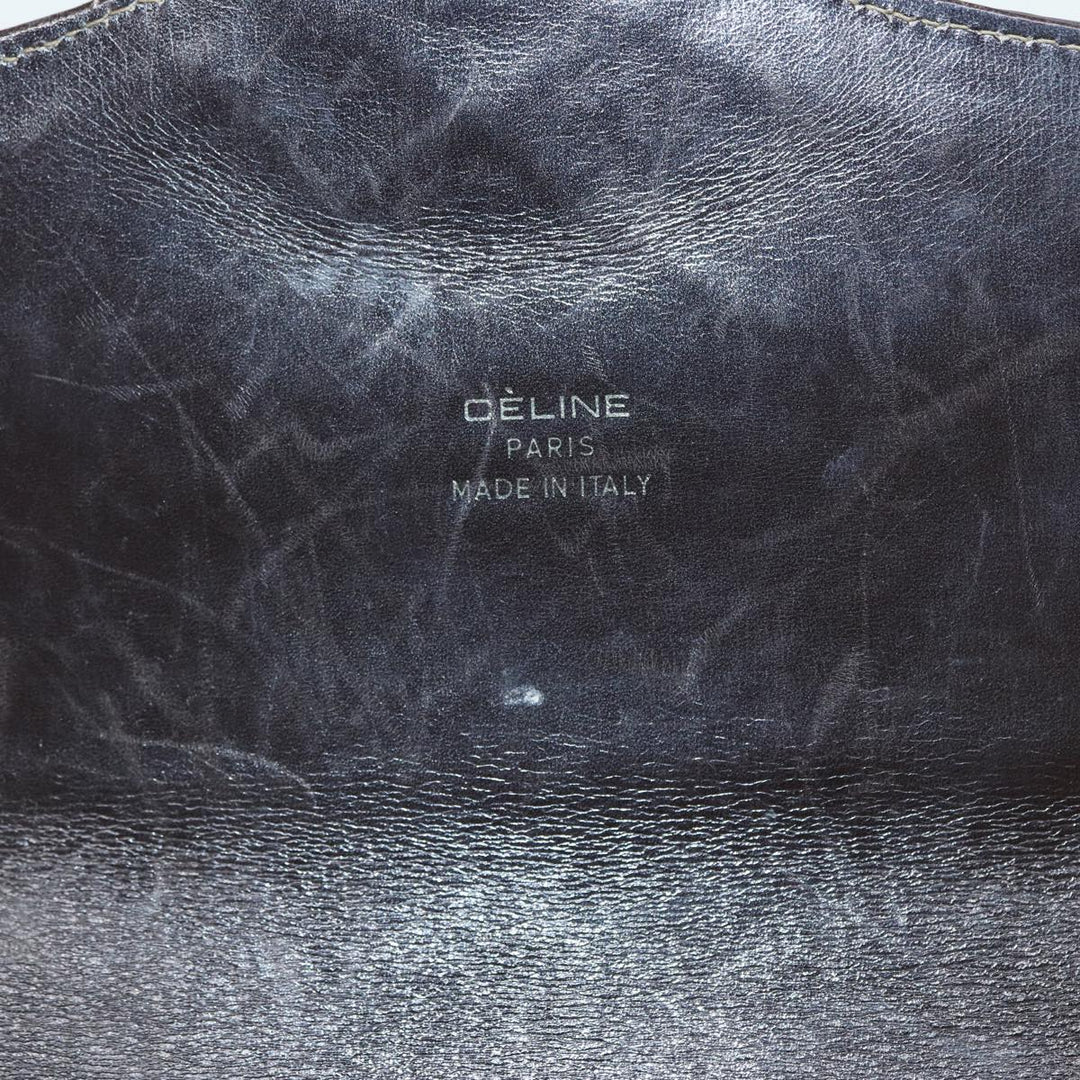 Celine C Sulky Shoulder Bag Canvas Brown Auth bs16359