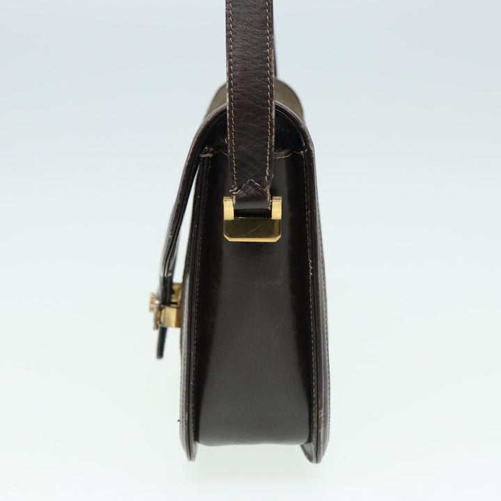 Celine C Sulky Shoulder Bag Canvas Brown Auth bs16359
