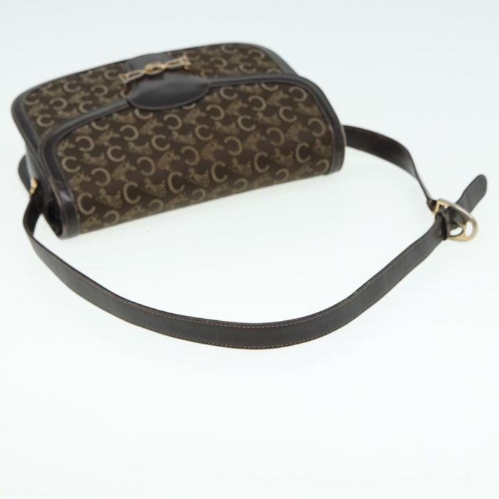 Celine C Sulky Shoulder Bag Canvas Brown Auth bs16359